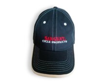 The Sargent Cycle Products Baseball Cap is a must for all motorcycle riders.